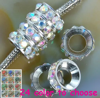 bcnh24 12mm AB Rhinestone Crystal Rondelle Spacer Beads Lot,Rhodium Plated Big Hole European Beads
bcnh24 12mm AB Rhinestone Crystal Rondelle Spacer Beads Lot,Rhodium Plated Big Hole European Beads