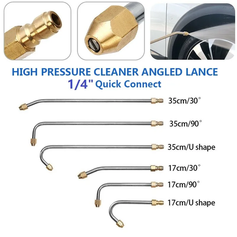 High Quality 30°/ 90°/ U-Shaped Spray High-Pressure Cleaning Machine Extension Tools 5000PSI Washer Accessories Big Deal
High Quality 30°/ 90°/ U-Shaped Spray High-Pressure Cleaning Machine Extension Tools 5000PSI Washer Accessories Big Deal
