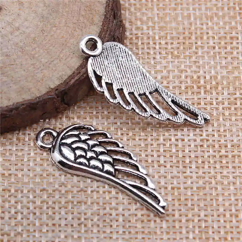 Handmade Pendants For Jewelry Accessories 10pcs Angel Wing Charms 34x14mm Antique Silver Plated
Handmade Pendants For Jewelry Accessories 10pcs Angel Wing Charms 34x14mm Antique Silver Plated