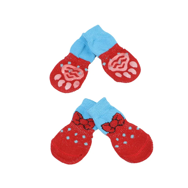 4 Pcs Pet Puppy Dog Socks Anti-slip Knitting Breathable Elasticity Warm Winter Indoor FHJ889
4 Pcs Pet Puppy Dog Socks Anti-slip Knitting Breathable Elasticity Warm Winter Indoor FHJ889