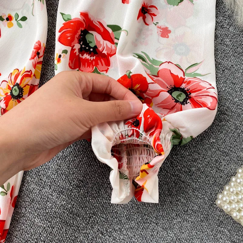2020 New Women Bohemian Dress Autumn Slim A-line Floral Print Mid-calf Puff Sleeve Party Dresses Elegant Ladies V-neck Long Robe
2020 New Women Bohemian Dress Autumn Slim A-line Floral Print Mid-calf Puff Sleeve Party Dresses Elegant Ladies V-neck Long Robe