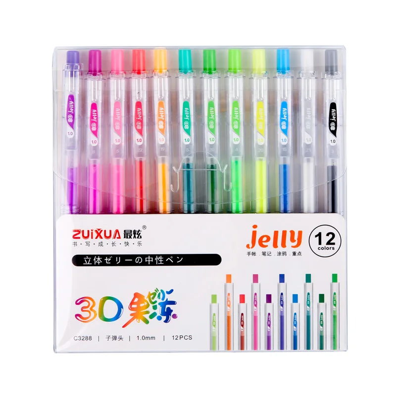 Jelly Three-dimensional Gel Pen Color One Multi-color Student Dream Fairy Press Pen Set Rainbow Work
Jelly Three-dimensional Gel Pen Color One Multi-color Student Dream Fairy Press Pen Set Rainbow Work