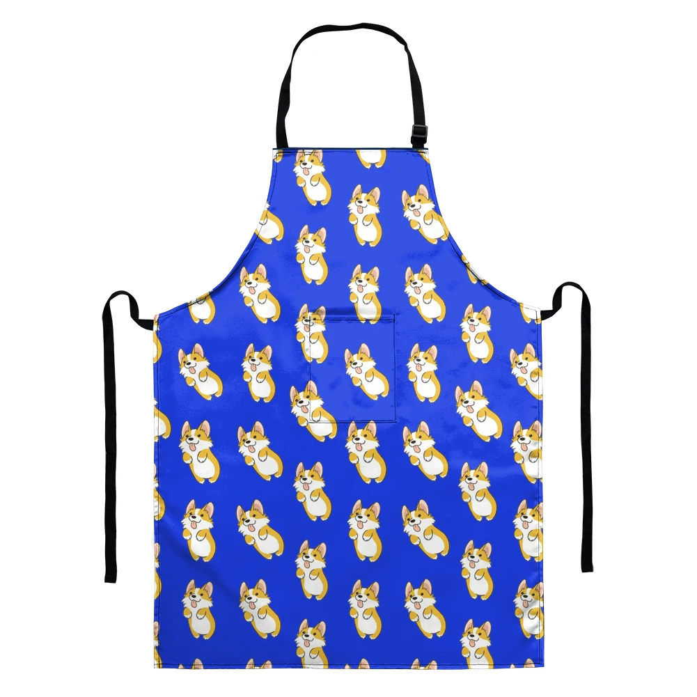 Фартуки женские из полиэстера, без рукавов, водонепроницаемые, разноцветные, с мультяшным принтом в виде собачек, 2021 
Фартуки женские из полиэстера, без рукавов, водонепроницаемые, разноцветные, с мультяшным принтом в виде собачек, 2021