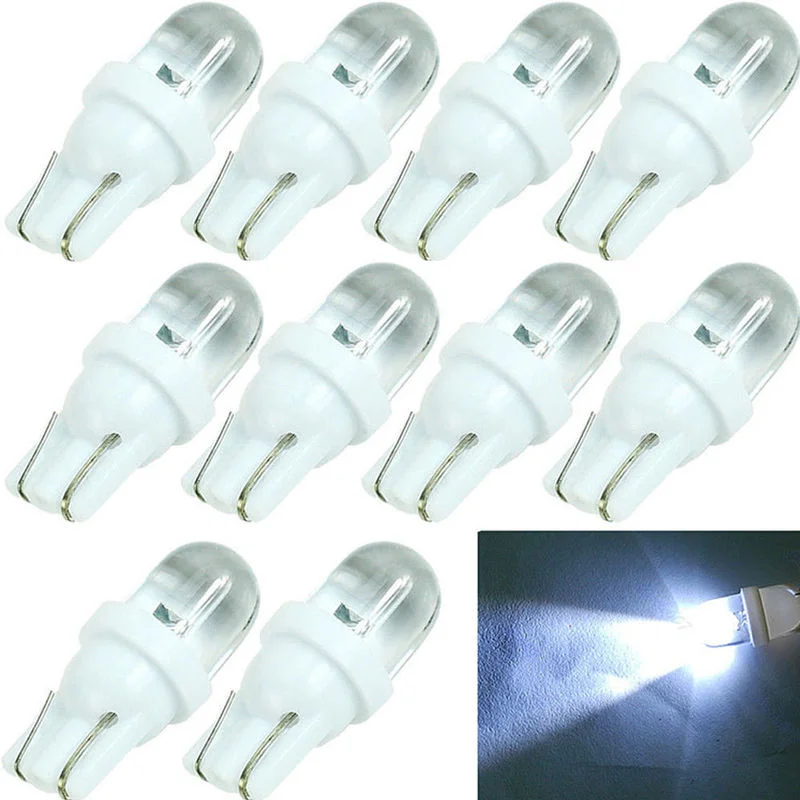 10PCS T10 LED Car White Light 194 168 158 W5W 501 Auto Side Wedge Bulb Glass Housing Turn Signal Lamp Parking Light 5W
10PCS T10 LED Car White Light 194 168 158 W5W 501 Auto Side Wedge Bulb Glass Housing Turn Signal Lamp Parking Light 5W