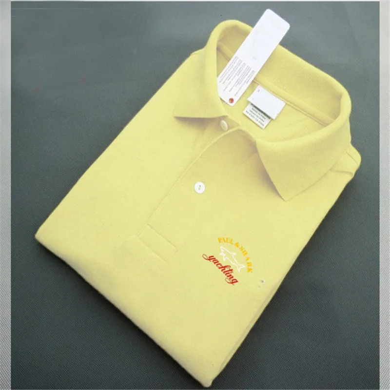 New summer shark brand men's short-sleeved polo shirt cool breathable lapel casual simple shirt high quality men's polo shirt
New summer shark brand men's short-sleeved polo shirt cool breathable lapel casual simple shirt high quality men's polo shirt