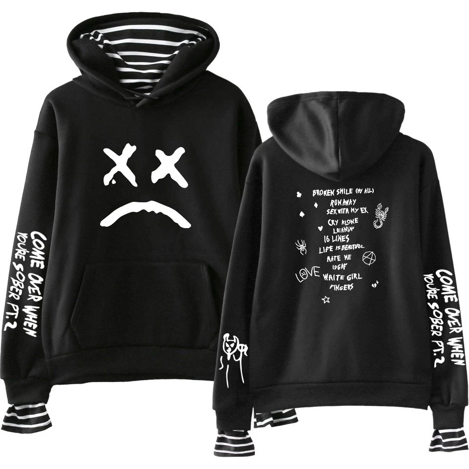 2020 Sweatshirts Lil Peep Print Fake Two Pieces Hoodies Autumn Men/Women Sweatshirts Ooded Harajuku Matching Hoodies Boys Tops 
2020 Sweatshirts Lil Peep Print Fake Two Pieces Hoodies Autumn Men/Women Sweatshirts Ooded Harajuku Matching Hoodies Boys Tops