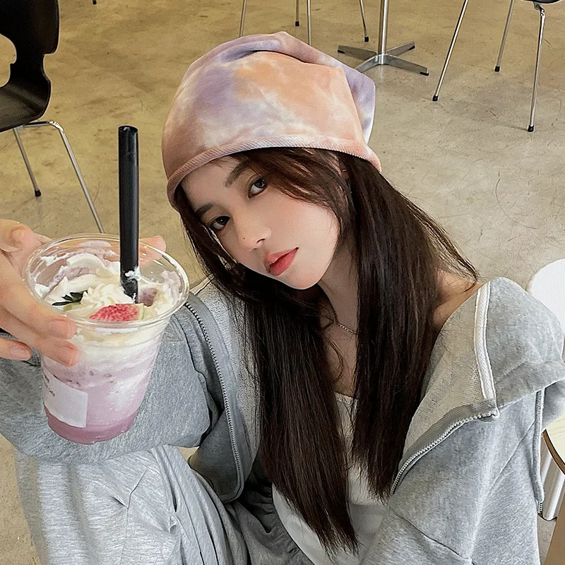 Autumn and Winter New Thin Beanie Women's Hats Men's Hats Warm and Fashionable Tie-dye Tie-fleece Hats Korean Outdoor Street Hat
Autumn and Winter New Thin Beanie Women's Hats Men's Hats Warm and Fashionable Tie-dye Tie-fleece Hats Korean Outdoor Street Hat