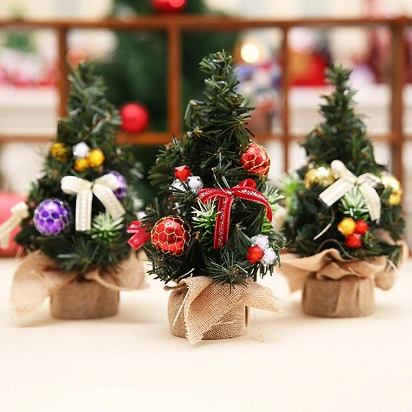3 Pieces Mini Artificial Christmas Tree with Ornaments,Christmas Decoration for Desk Tops,for Home or Office,8 Inch Tall
3 Pieces Mini Artificial Christmas Tree with Ornaments,Christmas Decoration for Desk Tops,for Home or Office,8 Inch Tall