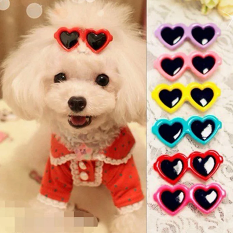 Pet Lovely Heart Sunglasses Hairpins Pet Dog Bows Hair Clips for Puppy Dogs Cat Kitten Teddy Pets Hair Decor Supplies Accessory
Pet Lovely Heart Sunglasses Hairpins Pet Dog Bows Hair Clips for Puppy Dogs Cat Kitten Teddy Pets Hair Decor Supplies Accessory