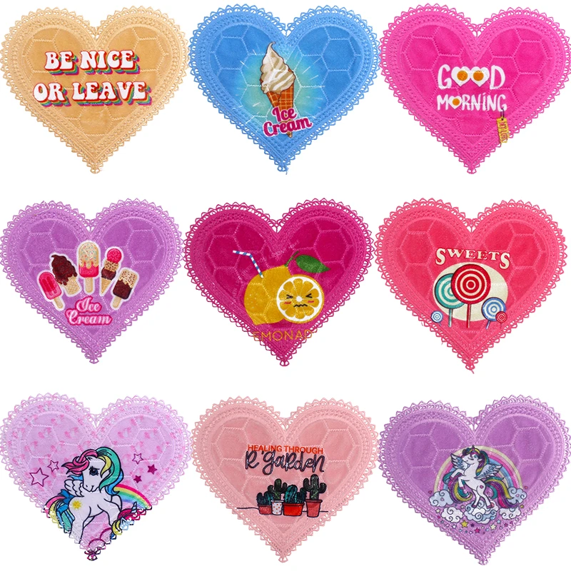 Lace Heart-shaped Patch Embroidery Patches For Clothing Sewing Iron on Patches for Clothes DIY Child Badge Patch on Clothes
Lace Heart-shaped Patch Embroidery Patches For Clothing Sewing Iron on Patches for Clothes DIY Child Badge Patch on Clothes