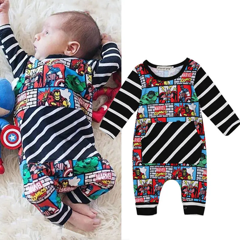 Newborn Infant Baby Girls Boys Fashion Autumn Romper Cartoon Print Striped Pocket Jumpsuits Romper 0-24M
Newborn Infant Baby Girls Boys Fashion Autumn Romper Cartoon Print Striped Pocket Jumpsuits Romper 0-24M