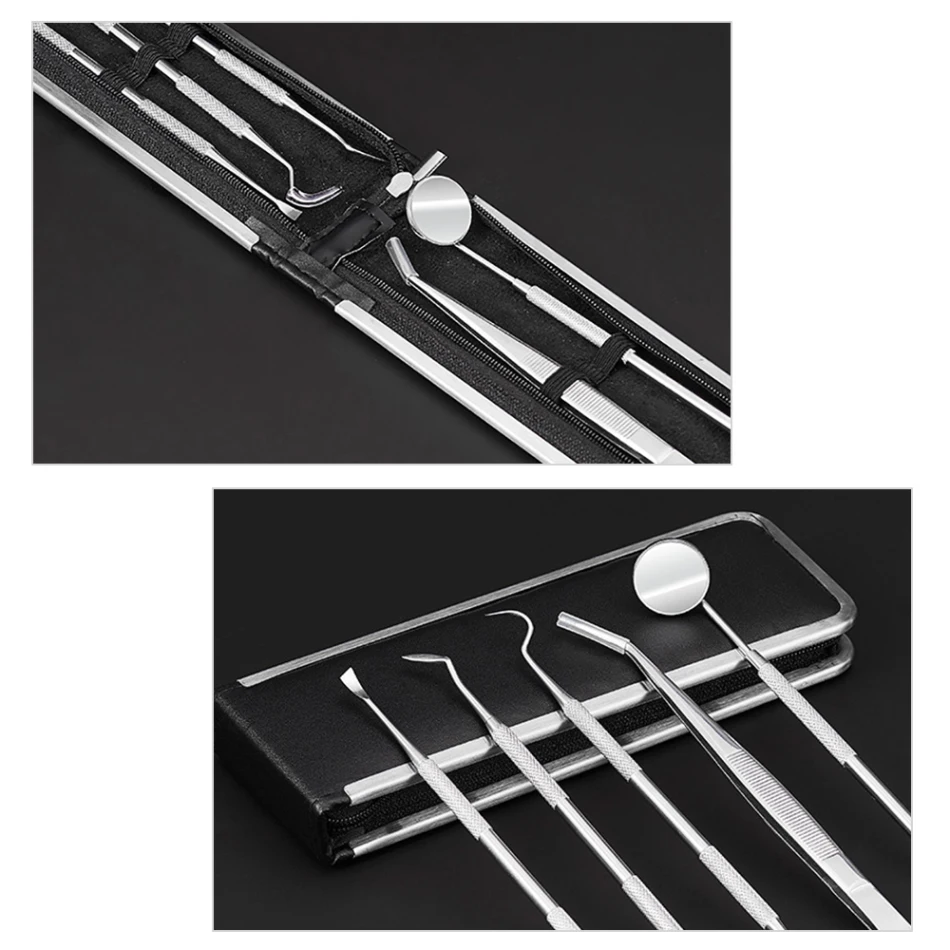 6pc/set Dental Mirror Stainless Steel Dental Dentist Prepared Tool Set Probe Tooth Care Kit Instrument Tweezer Dental Tools
6pc/set Dental Mirror Stainless Steel Dental Dentist Prepared Tool Set Probe Tooth Care Kit Instrument Tweezer Dental Tools