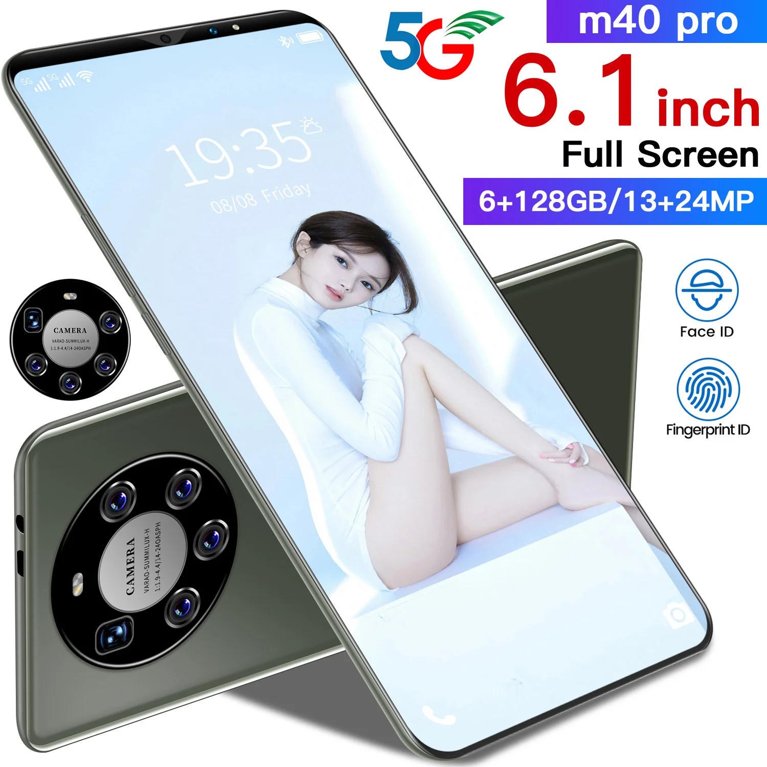 Global Version XIAOM40 Pro 5G Smartphone 10 Core 13+24MP 6.1 Inch Full Screen 6+128GB Mobilephone 5600mAh Face Fingerprint ID
Global Version XIAOM40 Pro 5G Smartphone 10 Core 13+24MP 6.1 Inch Full Screen 6+128GB Mobilephone 5600mAh Face Fingerprint ID