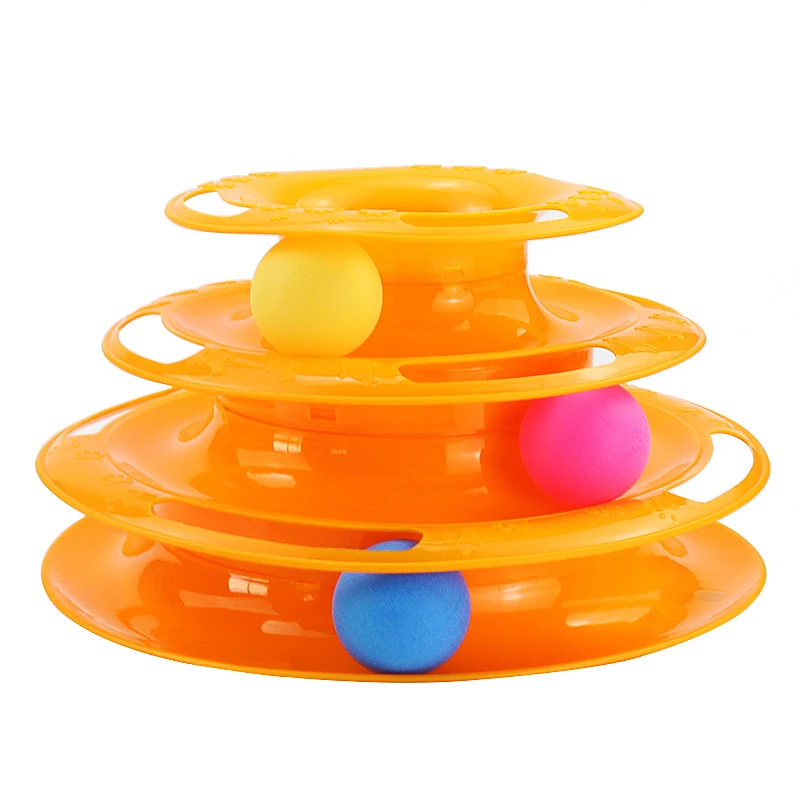 Tower of Tracks Interactive 3-Tier Cat Toy Tracks Disc Cat Intelligence Amusement Triple Disc Cat Ball Training Amusement Toys
Tower of Tracks Interactive 3-Tier Cat Toy Tracks Disc Cat Intelligence Amusement Triple Disc Cat Ball Training Amusement Toys