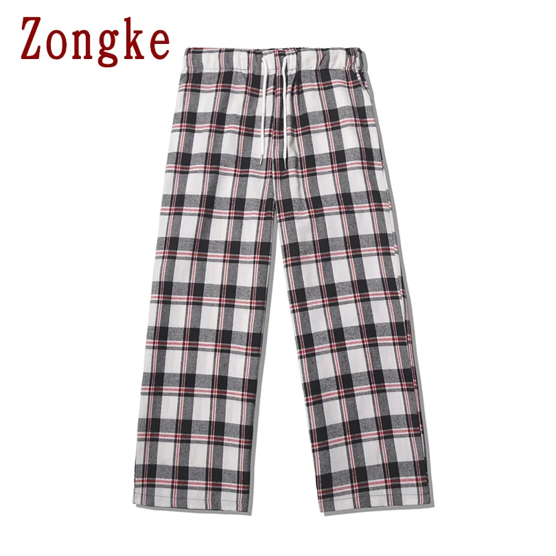 Zongke Casual Plaid Pants Men Clothing Japanese Streetwear Men Joggers Sweatpants Trousers Men Pants Harajuku Hip Hop 2XL 2021
Zongke Casual Plaid Pants Men Clothing Japanese Streetwear Men Joggers Sweatpants Trousers Men Pants Harajuku Hip Hop 2XL 2021