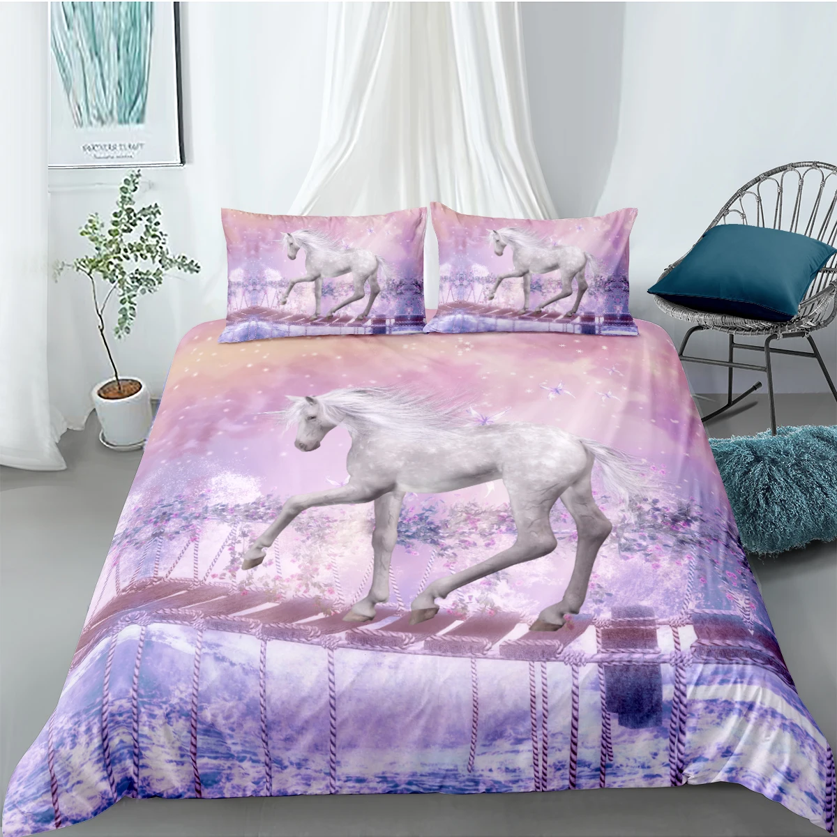 

3D Black Quilt Cover Sets Animals Linens Bed and Pillow Cases Full Double Single Twin Queen Size 140*200cm Animals Beddings