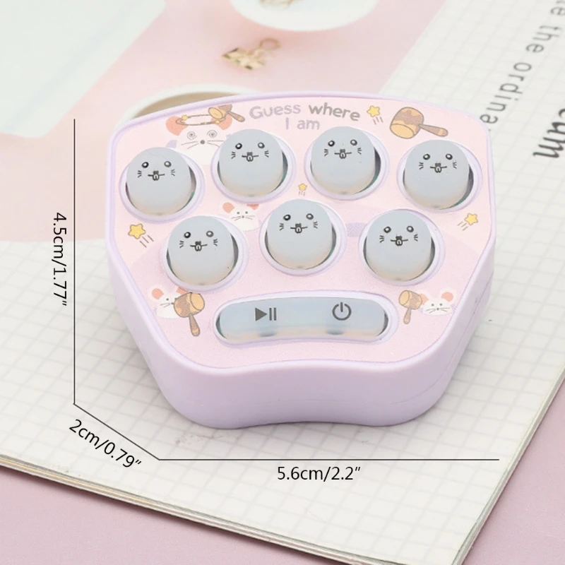 Electric Board Game Musical Whac-A-Mole Handhold Toy Set Realistic Catching Board with LED Light & Sound Mini Keychain
Electric Board Game Musical Whac-A-Mole Handhold Toy Set Realistic Catching Board with LED Light & Sound Mini Keychain