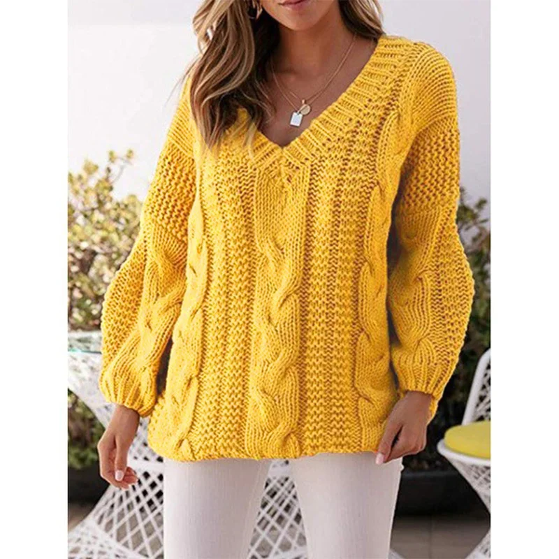 Women Loose Sweater Sexy v-neck casual knitted Pullover Jumper Winter Autumn Fashion Street wear Out Wear Women Clothes Oversize
Women Loose Sweater Sexy v-neck casual knitted Pullover Jumper Winter Autumn Fashion Street wear Out Wear Women Clothes Oversize