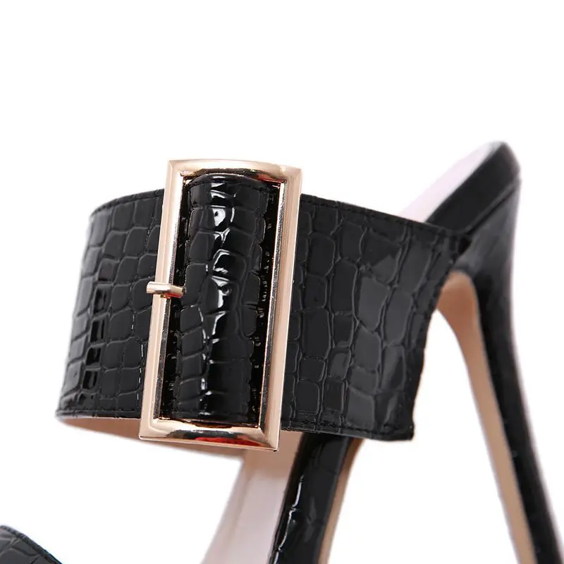 MHYONS 2020 Fashion Sexy Gladiator Summer PU Women Sandals Thin High Heels Sandals Slip-On Opinted Toe Black Dress Size 35-40 
MHYONS 2020 Fashion Sexy Gladiator Summer PU Women Sandals Thin High Heels Sandals Slip-On Opinted Toe Black Dress Size 35-40