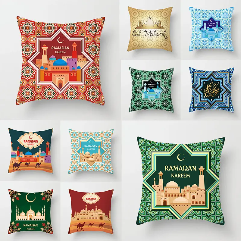 45*45cm Sofa Supplies Waist Pillowcase Printing Series Non-fading Colorful Washable Cushion Cover Muslim Ramadan Home Decoration
45*45cm Sofa Supplies Waist Pillowcase Printing Series Non-fading Colorful Washable Cushion Cover Muslim Ramadan Home Decoration