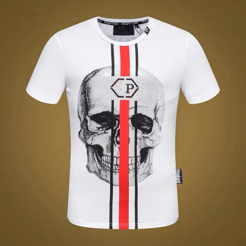 Starbags PP Skull shirt original single high quality cotton round neck casual hot Diamond Men's Short Sleeve T-Shirt
Starbags PP Skull shirt original single high quality cotton round neck casual hot Diamond Men's Short Sleeve T-Shirt