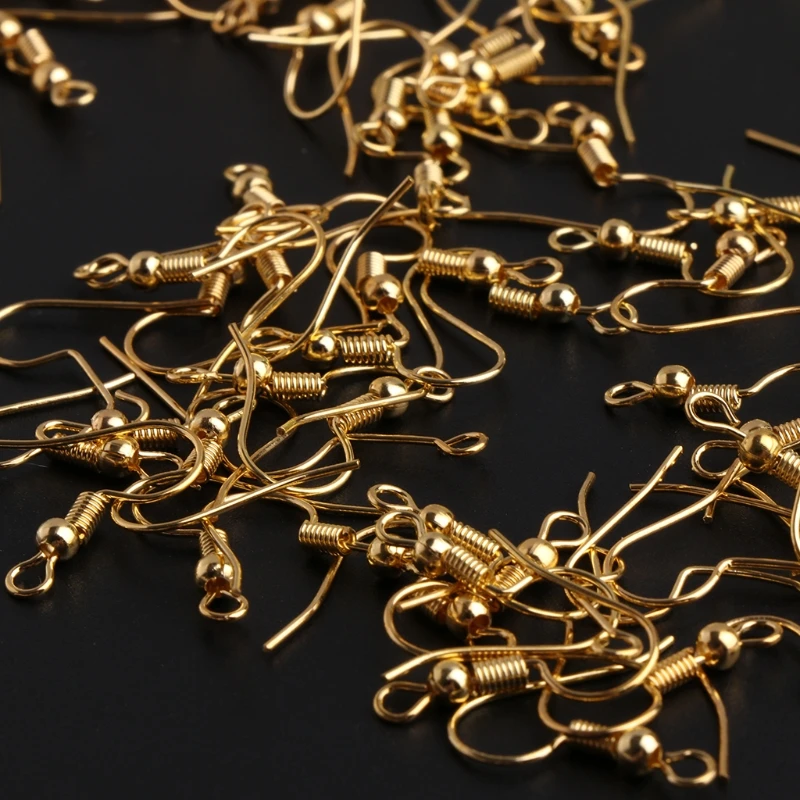 New 100Pcs/Set Vintage Gold Anti Allergy Clasps Hooks For Earrings DIY Jewelry Making Accessories
New 100Pcs/Set Vintage Gold Anti Allergy Clasps Hooks For Earrings DIY Jewelry Making Accessories