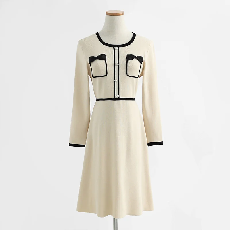 2023 Autumn New Pink Dress French Sense Of Luxury Stitching Elegant Dress Korean Fashion Temperament women's Dress
2023 Autumn New Pink Dress French Sense Of Luxury Stitching Elegant Dress Korean Fashion Temperament women's Dress