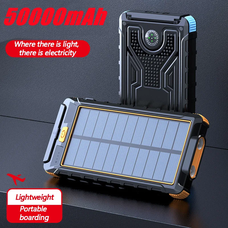 Solar Power Bank Real 50000 mAh Dual USB External Waterproof Polymer Battery Charger Outdoor Light Lamp Powerbank Ferisi 
Solar Power Bank Real 50000 mAh Dual USB External Waterproof Polymer Battery Charger Outdoor Light Lamp Powerbank Ferisi