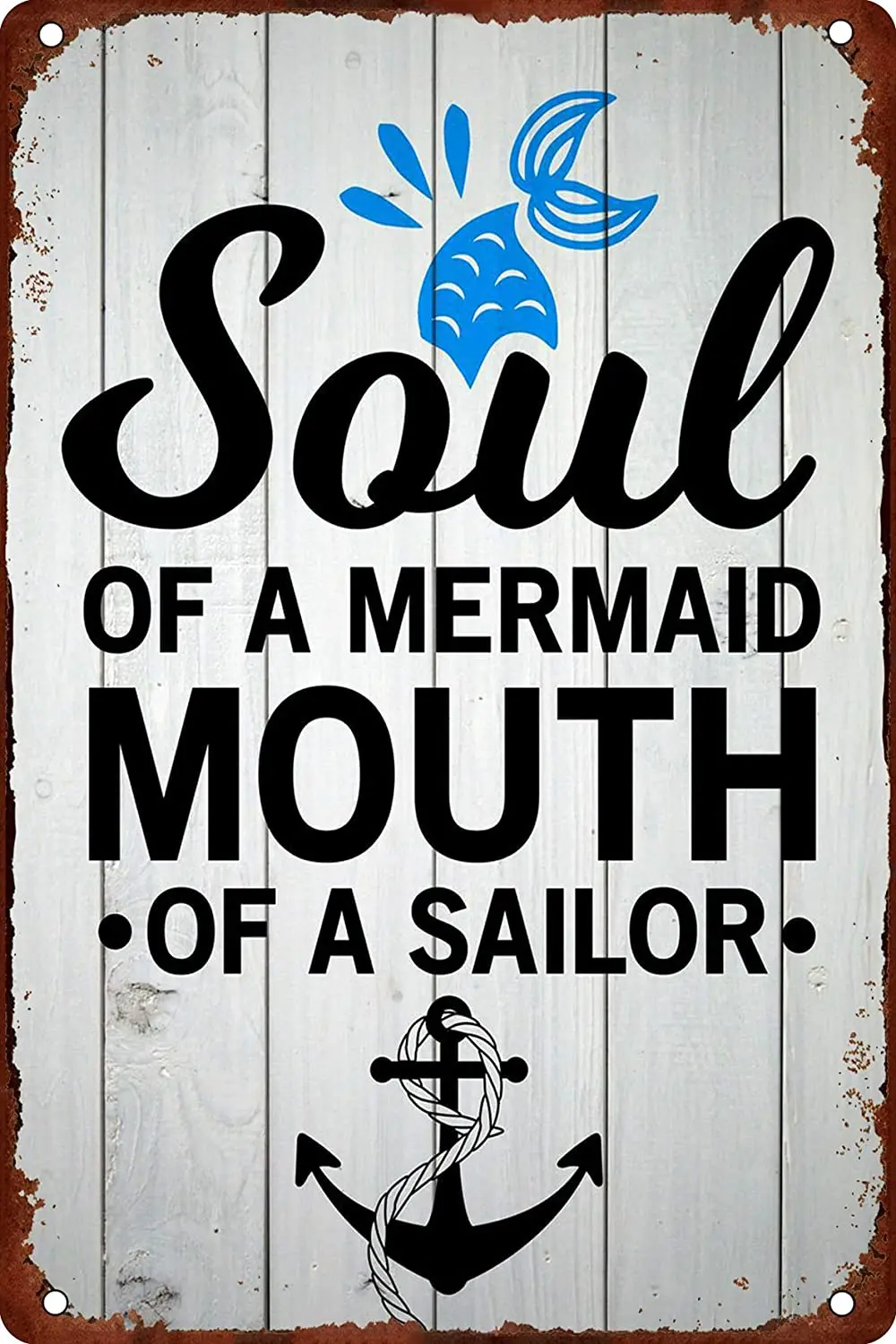 Metal Plaque Soul Of A Mermaid Mouth Of A Sailor Poster Tin Sign Farm Home Backyard Beach Wall Decoration Vintage Metal Plate
Metal Plaque Soul Of A Mermaid Mouth Of A Sailor Poster Tin Sign Farm Home Backyard Beach Wall Decoration Vintage Metal Plate
