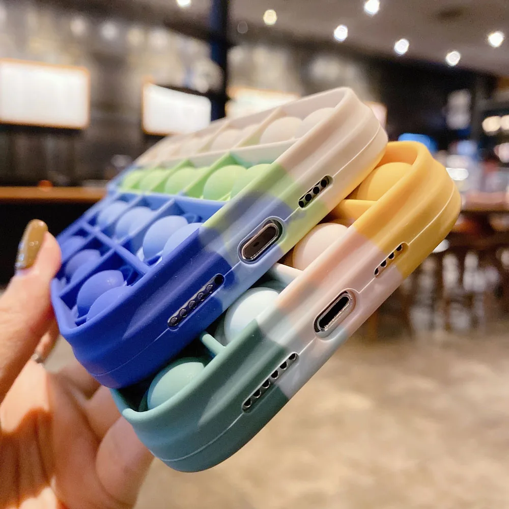 Funny Relive Stress Pop Fidget Toys Phone Case for iPhone 7 8 Plus X XR XS 11 12 Pro Max Mini Push It Bubble Sensory Cover Funda
Funny Relive Stress Pop Fidget Toys Phone Case for iPhone 7 8 Plus X XR XS 11 12 Pro Max Mini Push It Bubble Sensory Cover Funda