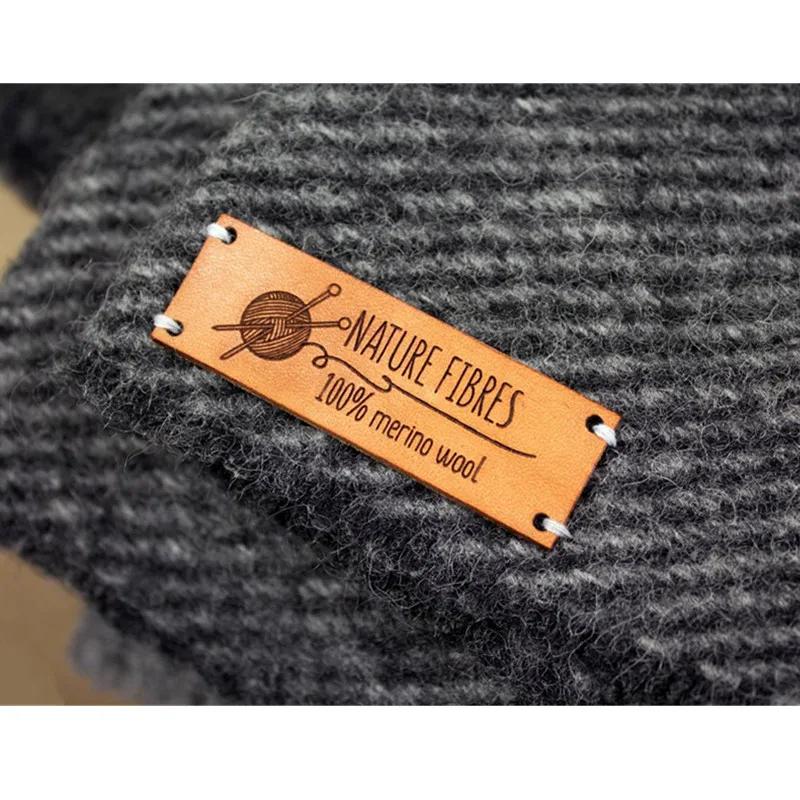 30pcs leather labels personalized for knitting garment Sewing tags for handmade items Brand logo clothing care label handcraft 
30pcs leather labels personalized for knitting garment Sewing tags for handmade items Brand logo clothing care label handcraft