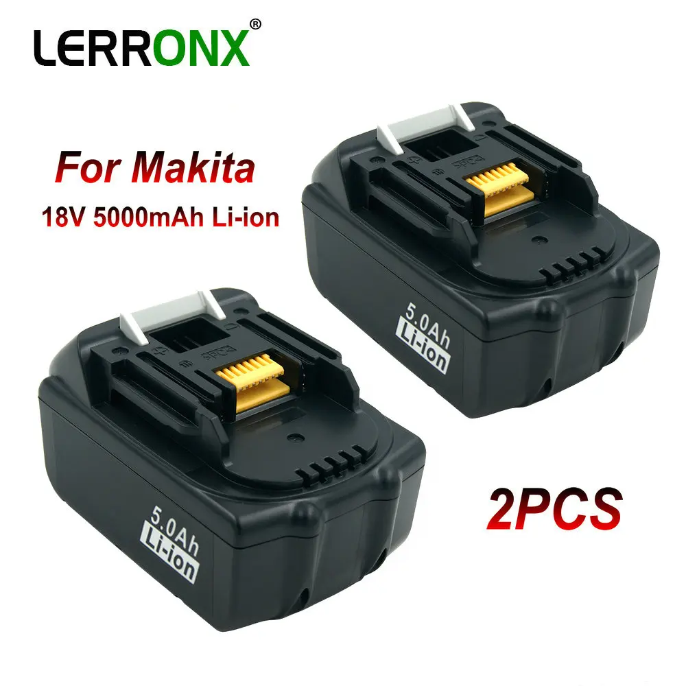 Литиевая аккумуляторная батарея BL1850 18 в 5 0 Ач для электроинструмента Makita BL1815 BL1820