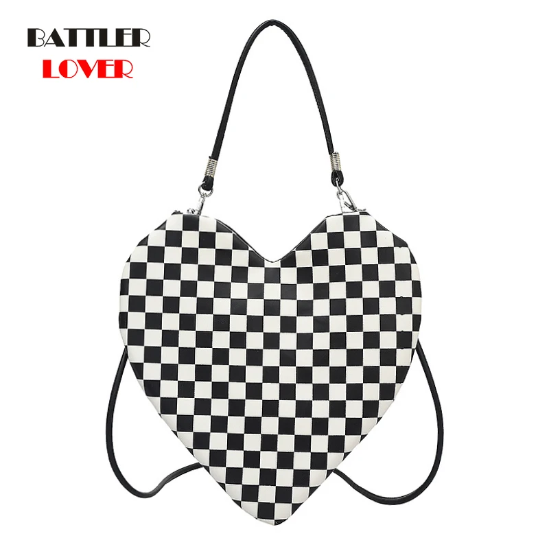 Brand Plaid Shoulder Bag For Women 2021 Love Design Handbags And Purse Female High Quality Armpit Bag Heart Shape Crossbody Bags
Brand Plaid Shoulder Bag For Women 2021 Love Design Handbags And Purse Female High Quality Armpit Bag Heart Shape Crossbody Bags