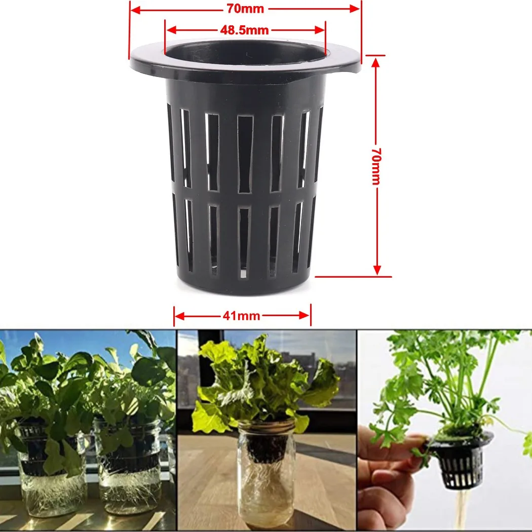 25PCS Hydroponic Pot Net Cup Hydroponic Container Garden Plant Basket Soilless Cultivation Basket Planting Cup
25PCS Hydroponic Pot Net Cup Hydroponic Container Garden Plant Basket Soilless Cultivation Basket Planting Cup