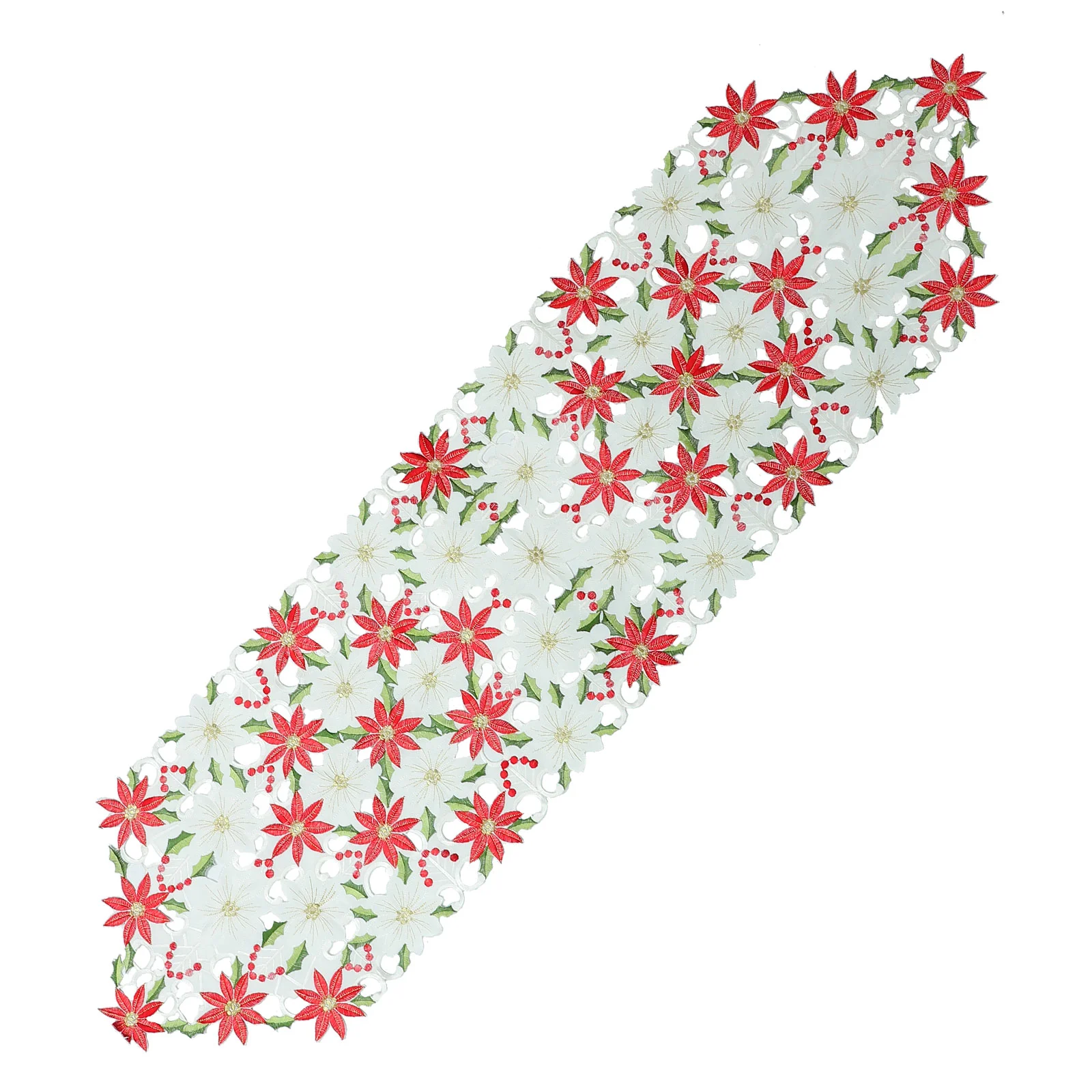 1 шт. изящный Рождественский цветочный узор, ажурная настольная дорожка, Декор для дома, Рождество 
1 шт. изящный Рождественский цветочный узор, ажурная настольная дорожка, Декор для дома, Рождество