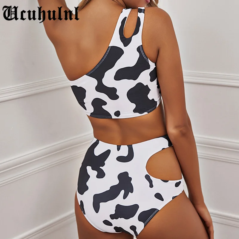 High Waist Bikinis Cow Print Swimwear One Shoulder Swimsuit Women Sexy Bathing Suits 2021 Bikini Set Hollow Out Biquini
High Waist Bikinis Cow Print Swimwear One Shoulder Swimsuit Women Sexy Bathing Suits 2021 Bikini Set Hollow Out Biquini