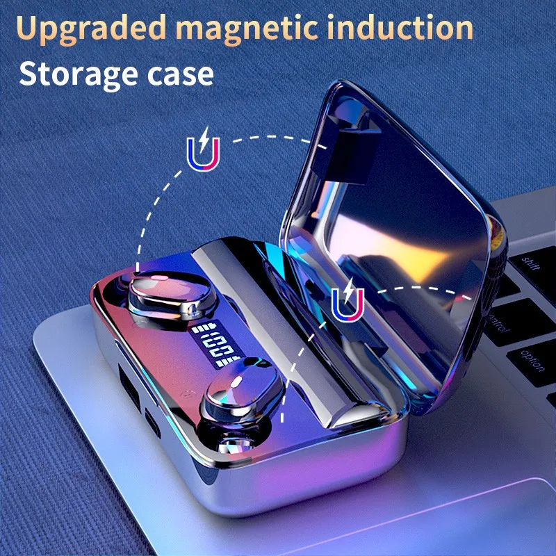 Wireless Earphone Bluetooth V5.0 A9 TWS Wireless Bluetooth Earbuds LED Display Charging Box Headsets With Microphone
Wireless Earphone Bluetooth V5.0 A9 TWS Wireless Bluetooth Earbuds LED Display Charging Box Headsets With Microphone