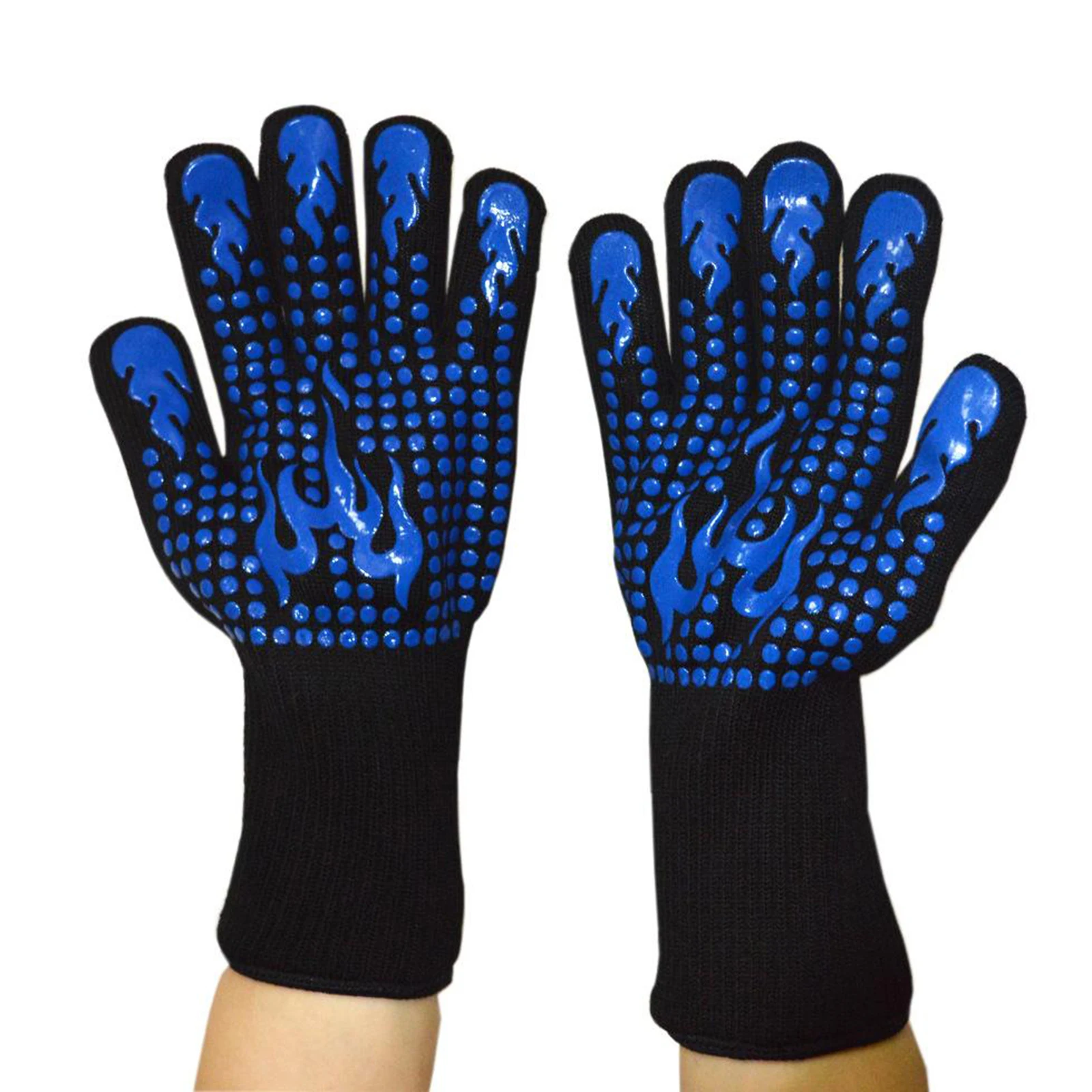 BBQ Grill Gloves, 1472 Heat Resistant Silicone Insulated Gloves, for BBQ, Cooking, Baking, Fryer, Grill or Oven
BBQ Grill Gloves, 1472 Heat Resistant Silicone Insulated Gloves, for BBQ, Cooking, Baking, Fryer, Grill or Oven