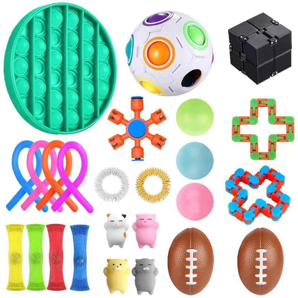Fidget Toys Anti Stress Set Stretchy Strings Push Gift Pack Adults Children Squishy Sensory Antistress Relief Figet Toys Gifts
Fidget Toys Anti Stress Set Stretchy Strings Push Gift Pack Adults Children Squishy Sensory Antistress Relief Figet Toys Gifts