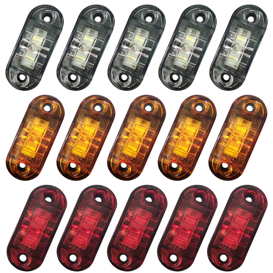 10PCS Warning Lights LEDs Diode Light Trailer Truck Yellow Orange White Red LED Side Marker Lamp 12V 24V Car Accessories Car
10PCS Warning Lights LEDs Diode Light Trailer Truck Yellow Orange White Red LED Side Marker Lamp 12V 24V Car Accessories Car