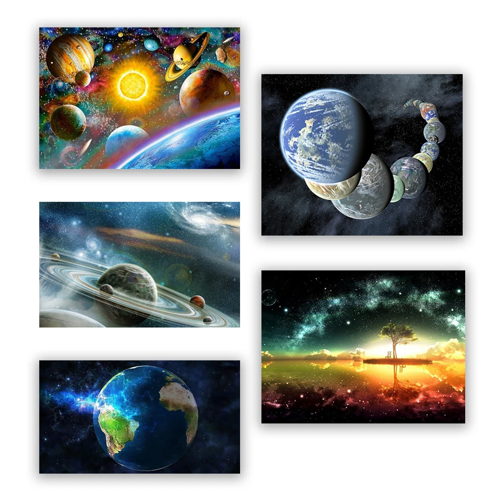New DIY Diamond Painting Space Planet 5D Full Diamond Embroidery Mosaic Scenery Diamond Art Painting Crafts Kit Decor
New DIY Diamond Painting Space Planet 5D Full Diamond Embroidery Mosaic Scenery Diamond Art Painting Crafts Kit Decor