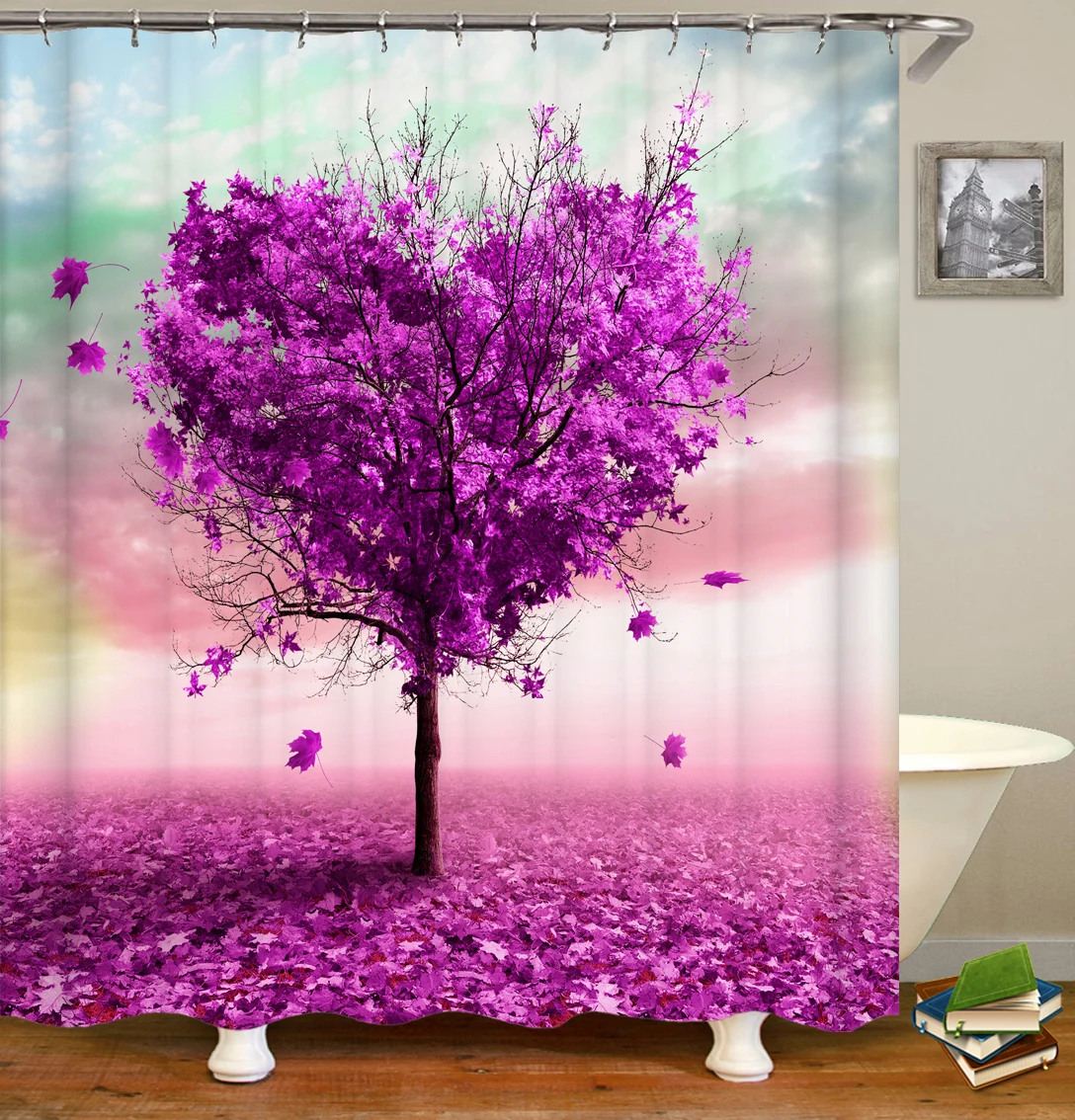 Fashion 3d Love Tree Shower Curtains Color Plants Bathroom Curtain Flower Leaves Landscape Waterproof Bath Curtain With Hooks
Fashion 3d Love Tree Shower Curtains Color Plants Bathroom Curtain Flower Leaves Landscape Waterproof Bath Curtain With Hooks