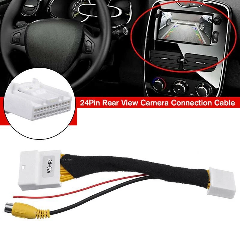 24 Pin Adapter Rear View Camera Connection Cable for Renault&Dacia for Opel for Vauxhall for Clio 4 2012-Up
24 Pin Adapter Rear View Camera Connection Cable for Renault&Dacia for Opel for Vauxhall for Clio 4 2012-Up