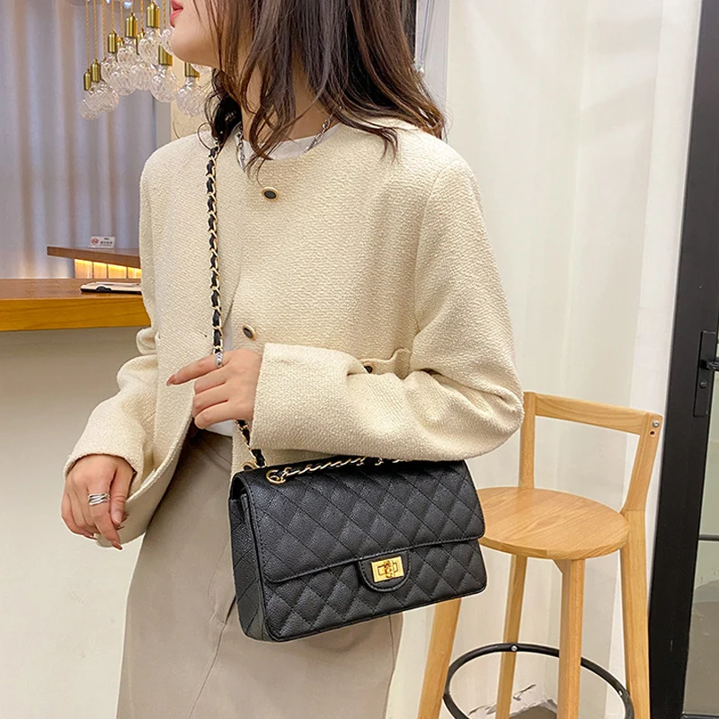 CHSANATO Women Office Chain Shoulder Bag Designer Luxury Handbags for Girls Leather Caviar Quilted Purse Ladies Bolsa Feminina
CHSANATO Women Office Chain Shoulder Bag Designer Luxury Handbags for Girls Leather Caviar Quilted Purse Ladies Bolsa Feminina
