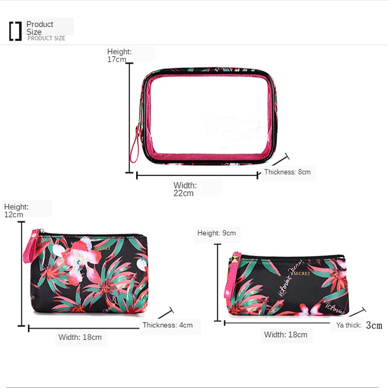 Waterproof Wash Bag Fashion Transparent Storage Bag makeup bagThe New Portable PVC Cosmetic Bag 3-piece Set Outdoor Travel Bag
Waterproof Wash Bag Fashion Transparent Storage Bag makeup bagThe New Portable PVC Cosmetic Bag 3-piece Set Outdoor Travel Bag