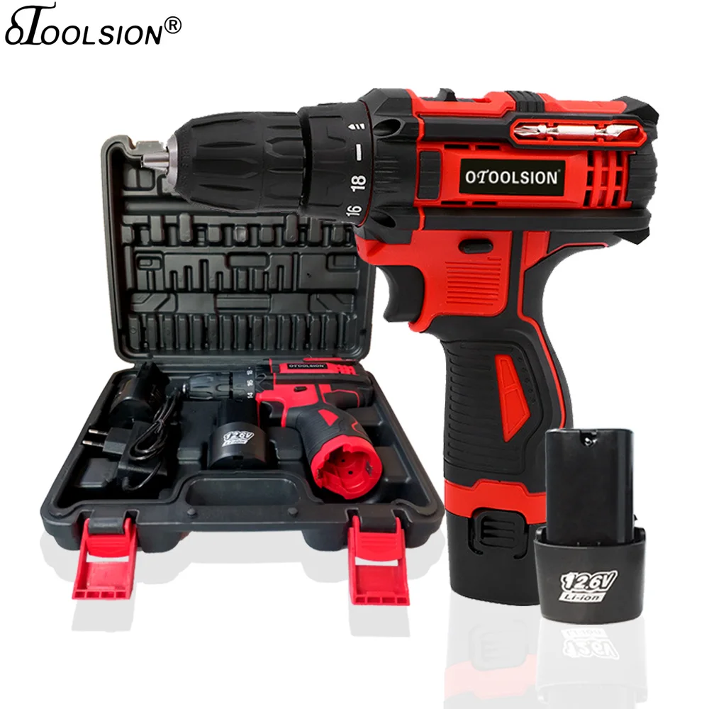 OTOOLSION 12 6 в двухскоростная электрическая дрель с аккумулятором