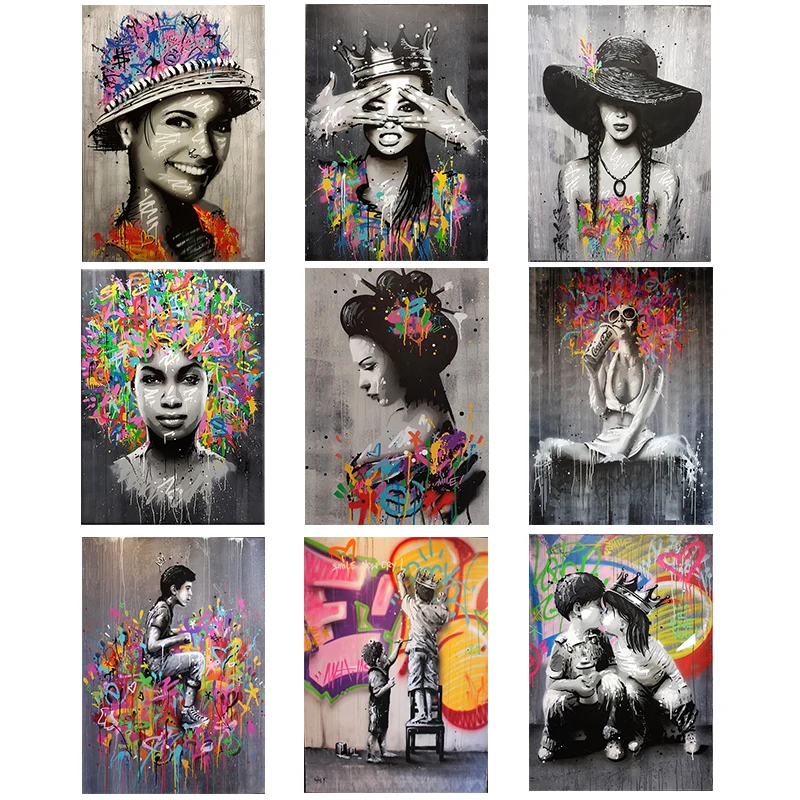 Abstract African Women Canvas Oil Painting Banksy Graffiti Wall Art Canvas Poster Print Wall Pictures for Living Room Wall Decor
Abstract African Women Canvas Oil Painting Banksy Graffiti Wall Art Canvas Poster Print Wall Pictures for Living Room Wall Decor