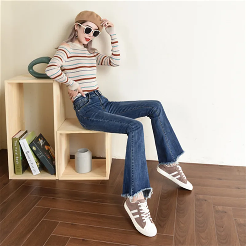 New Arrival Fashion Super Larger Autumn Winter Micro Irregular Flare Jeans Edge Elastic Pants Women Full Length Plus Size 26-40
New Arrival Fashion Super Larger Autumn Winter Micro Irregular Flare Jeans Edge Elastic Pants Women Full Length Plus Size 26-40