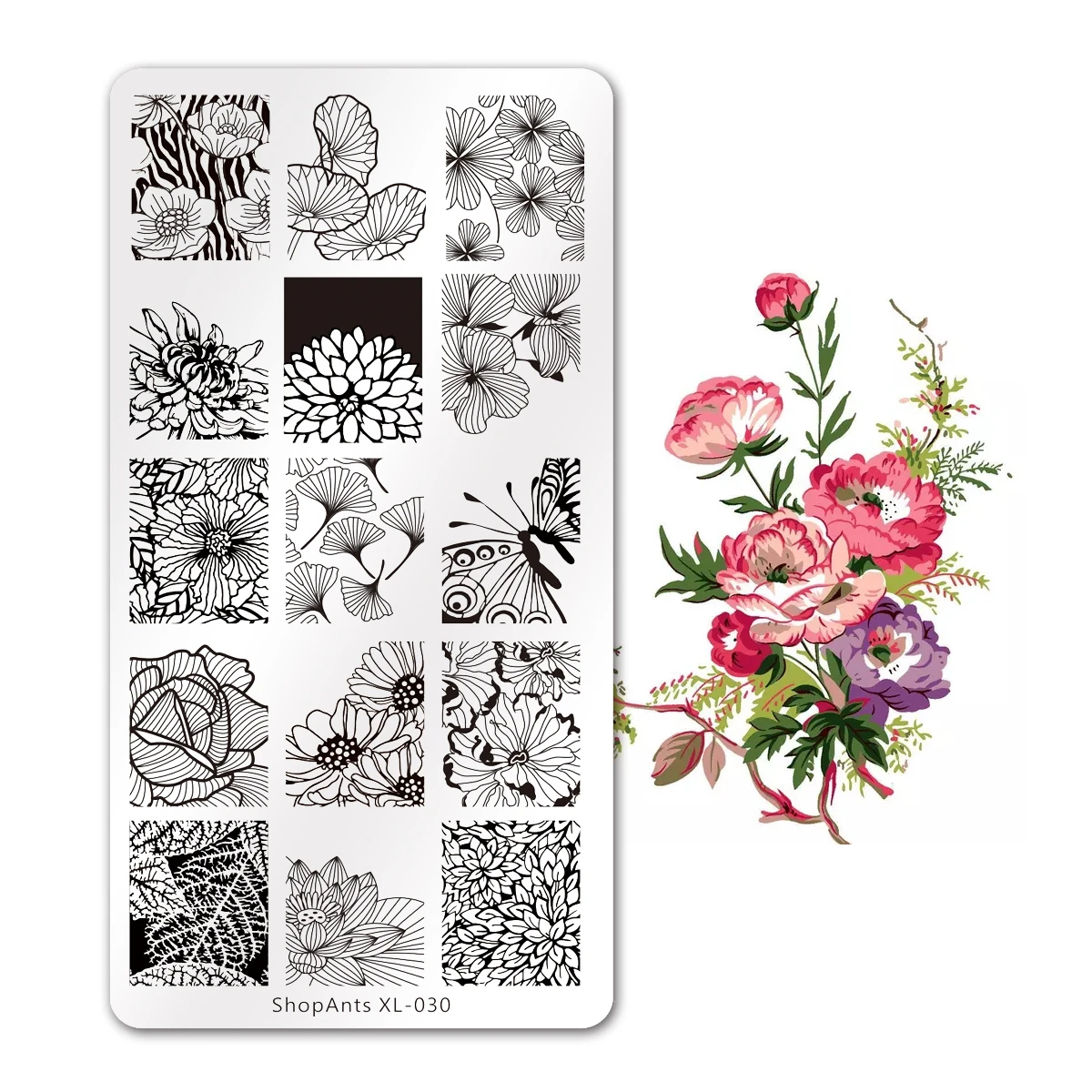 6*12cm Stainless Steel Stamping Plates Butterfly Ginkgo Lotus Flower Leaves Image Nail Art Mold Stamp Stencil Template
6*12cm Stainless Steel Stamping Plates Butterfly Ginkgo Lotus Flower Leaves Image Nail Art Mold Stamp Stencil Template