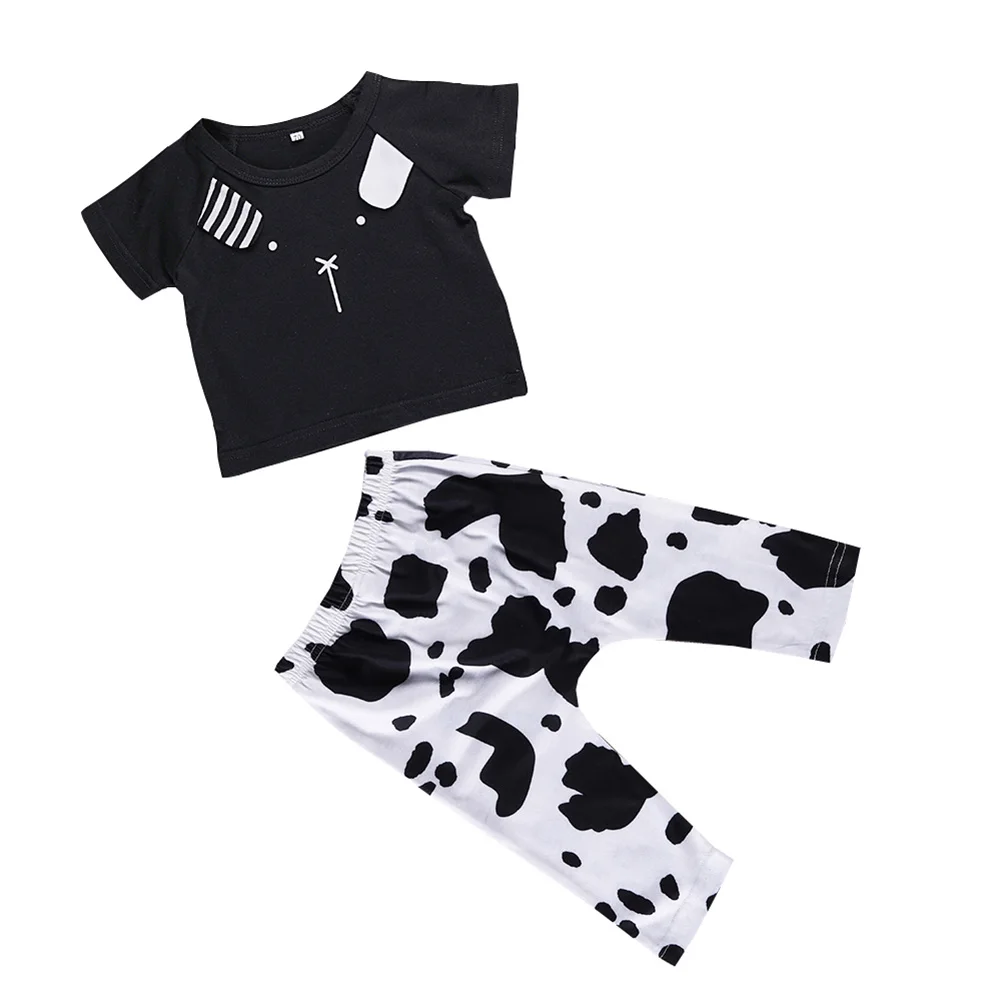 Boys Summer Short Sleeve Clothing Sets with Black T-shirt Printed Long Pants AN88
Boys Summer Short Sleeve Clothing Sets with Black T-shirt Printed Long Pants AN88